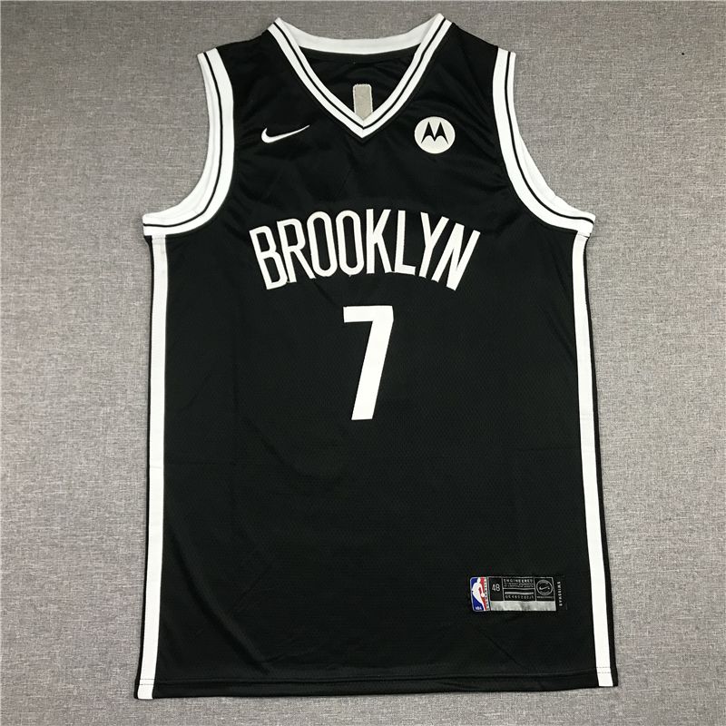 Men Brooklyn Nets #7 Durant Black 2021 Game Nike NBA Jersey